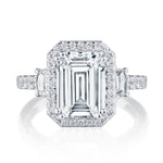 Emerald 3-Stone Engagement Ring