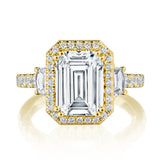Emerald 3-Stone Engagement Ring