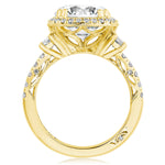 Oval 3-Stone Engagement Ring