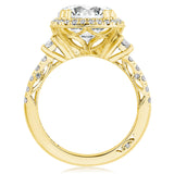 Oval 3-Stone Engagement Ring