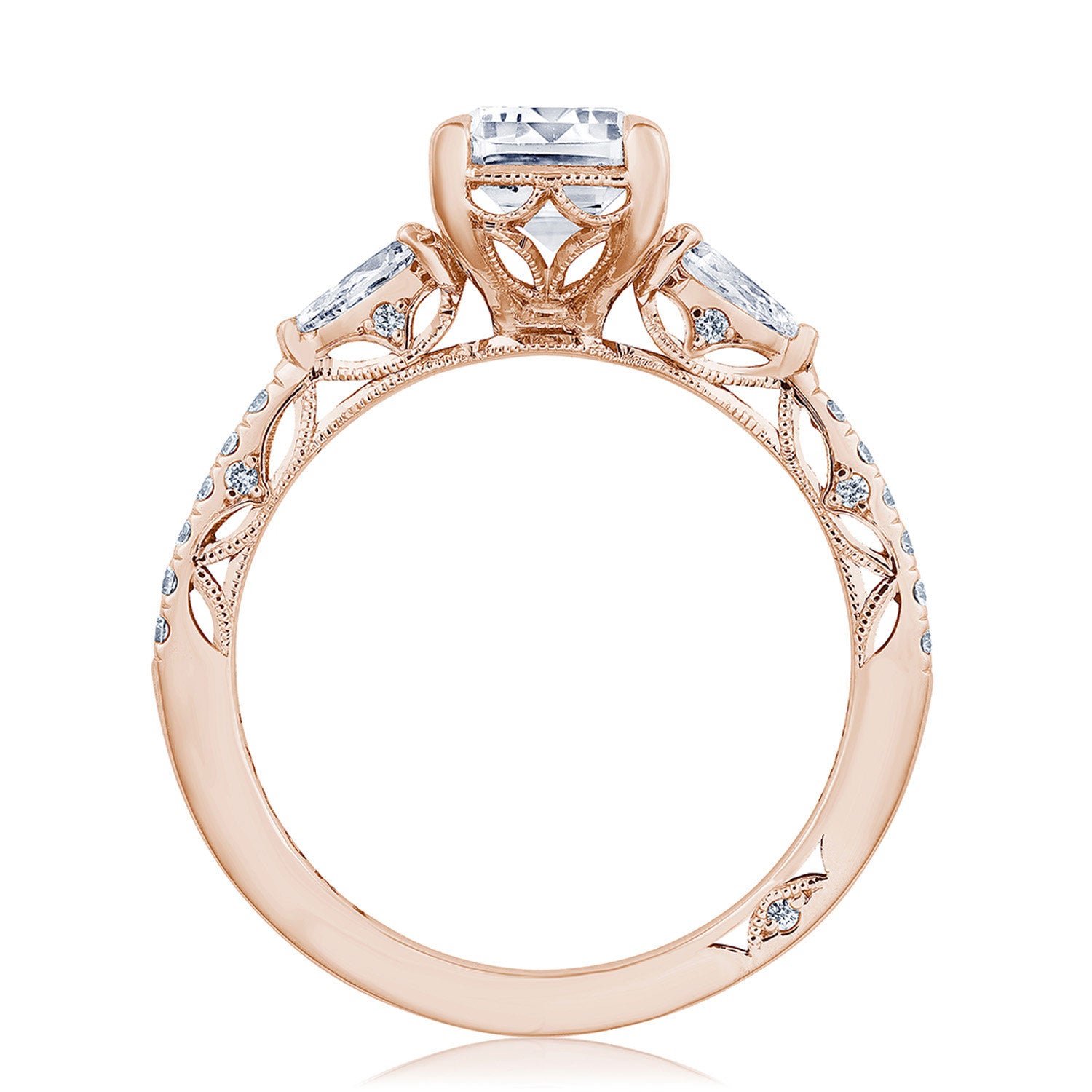 Emerald 3-Stone Engagement Ring