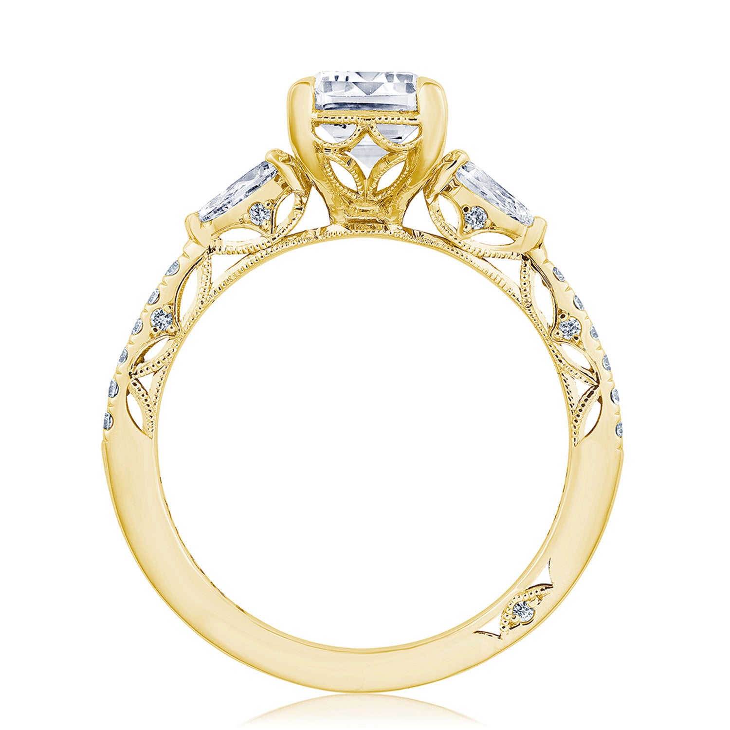 Emerald 3-Stone Engagement Ring
