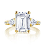 Emerald 3-Stone Engagement Ring