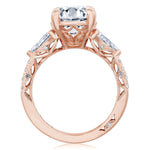 Oval 3-Stone Engagement Ring