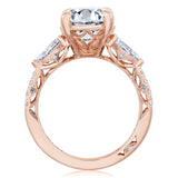 Oval 3-Stone Engagement Ring