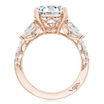 Round 3-Stone Engagement Ring