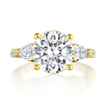 Round 3-Stone Engagement Ring