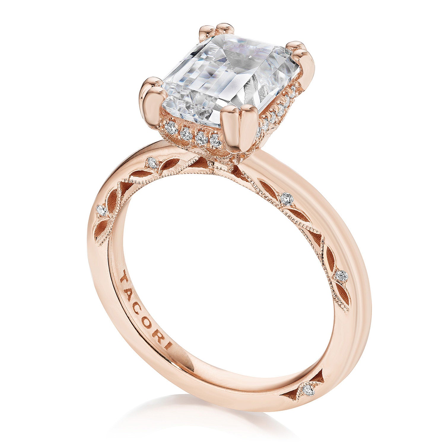 Emerald Solitaire Engagement Ring