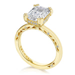 Emerald Solitaire Engagement Ring