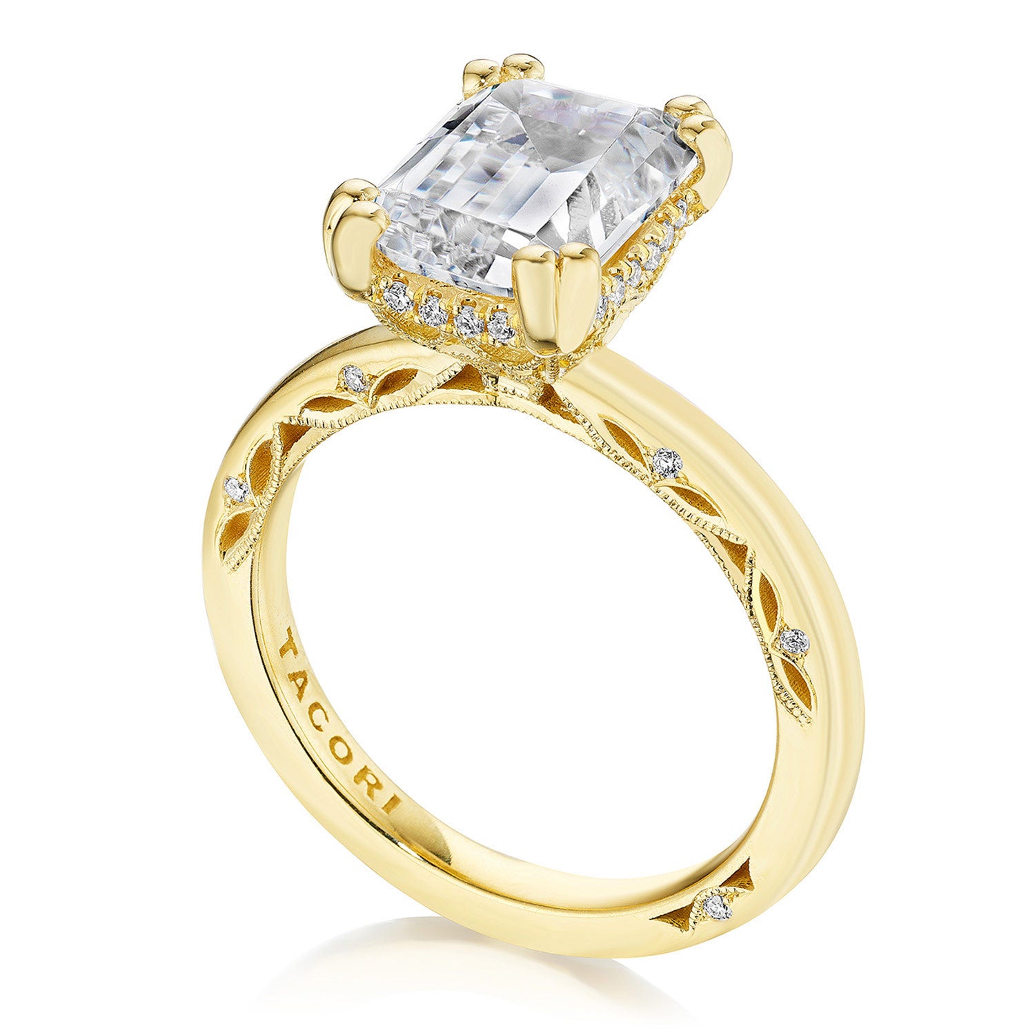 Emerald Solitaire Engagement Ring