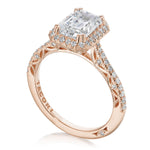 Emerald Bloom Engagement Ring