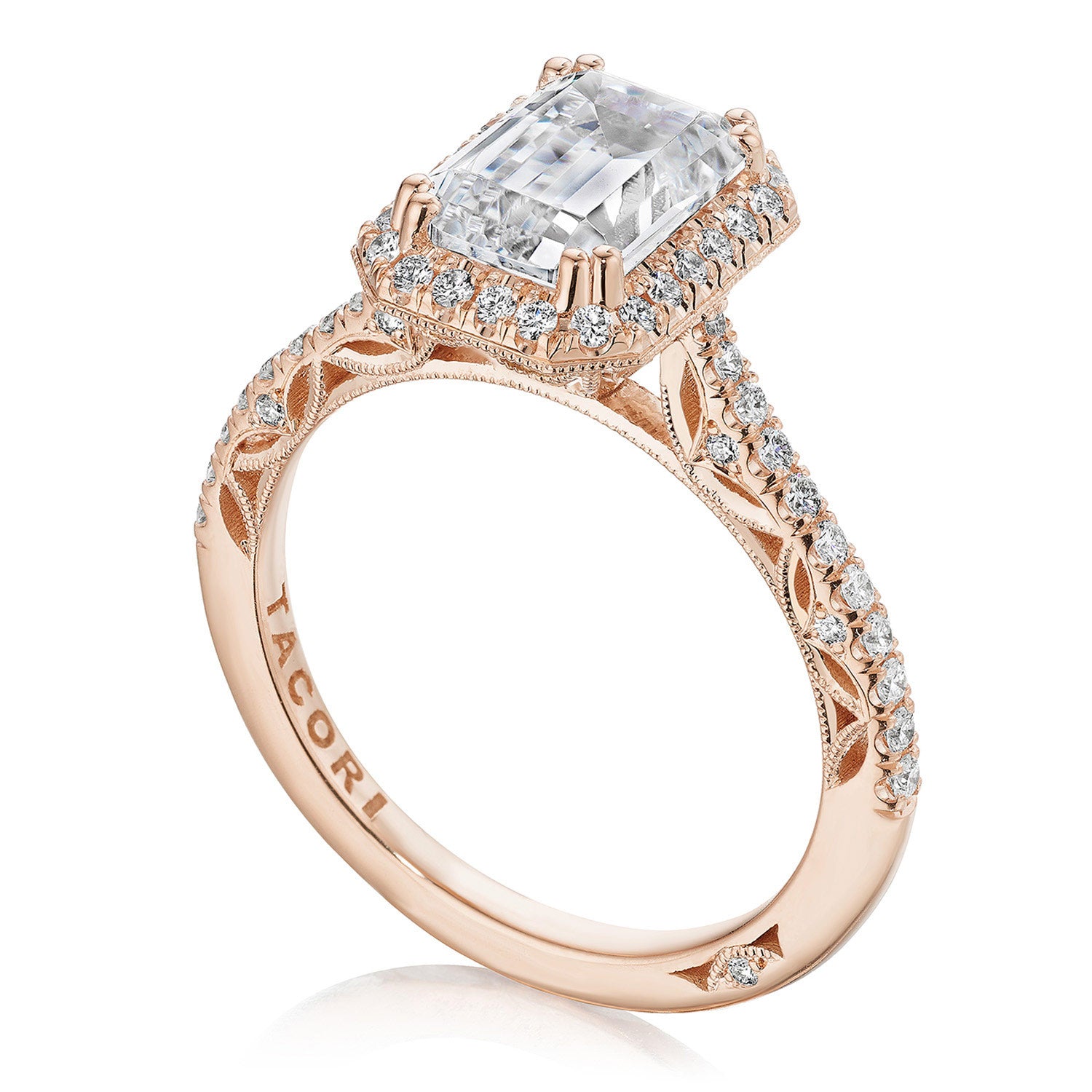 Emerald Bloom Engagement Ring
