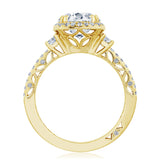 Cushion 3-Stone Engagement Ring