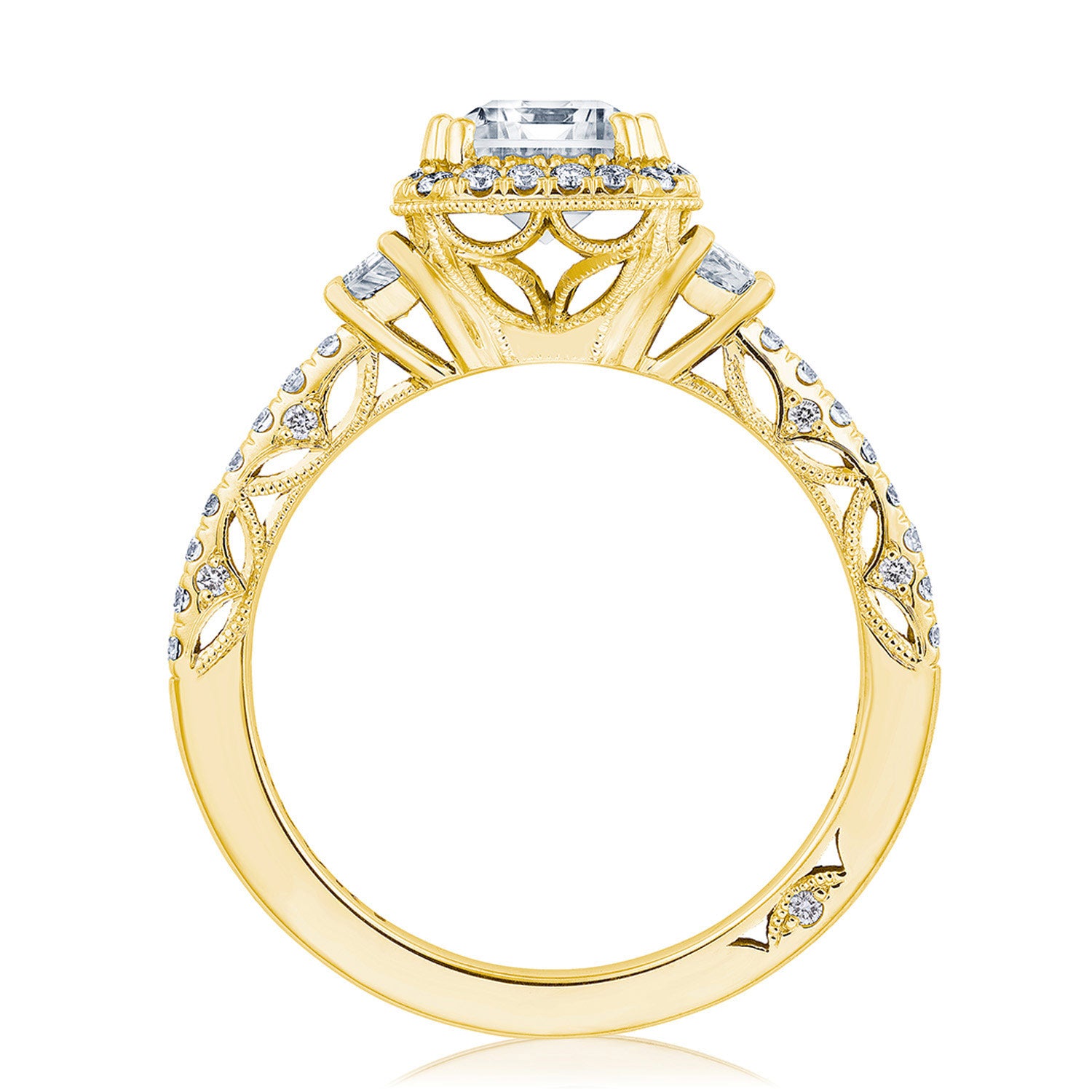 Emerald 3-Stone Engagement Ring