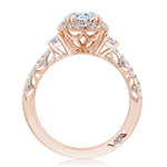 Oval 3-Stone Engagement Ring