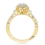 Oval 3-Stone Engagement Ring