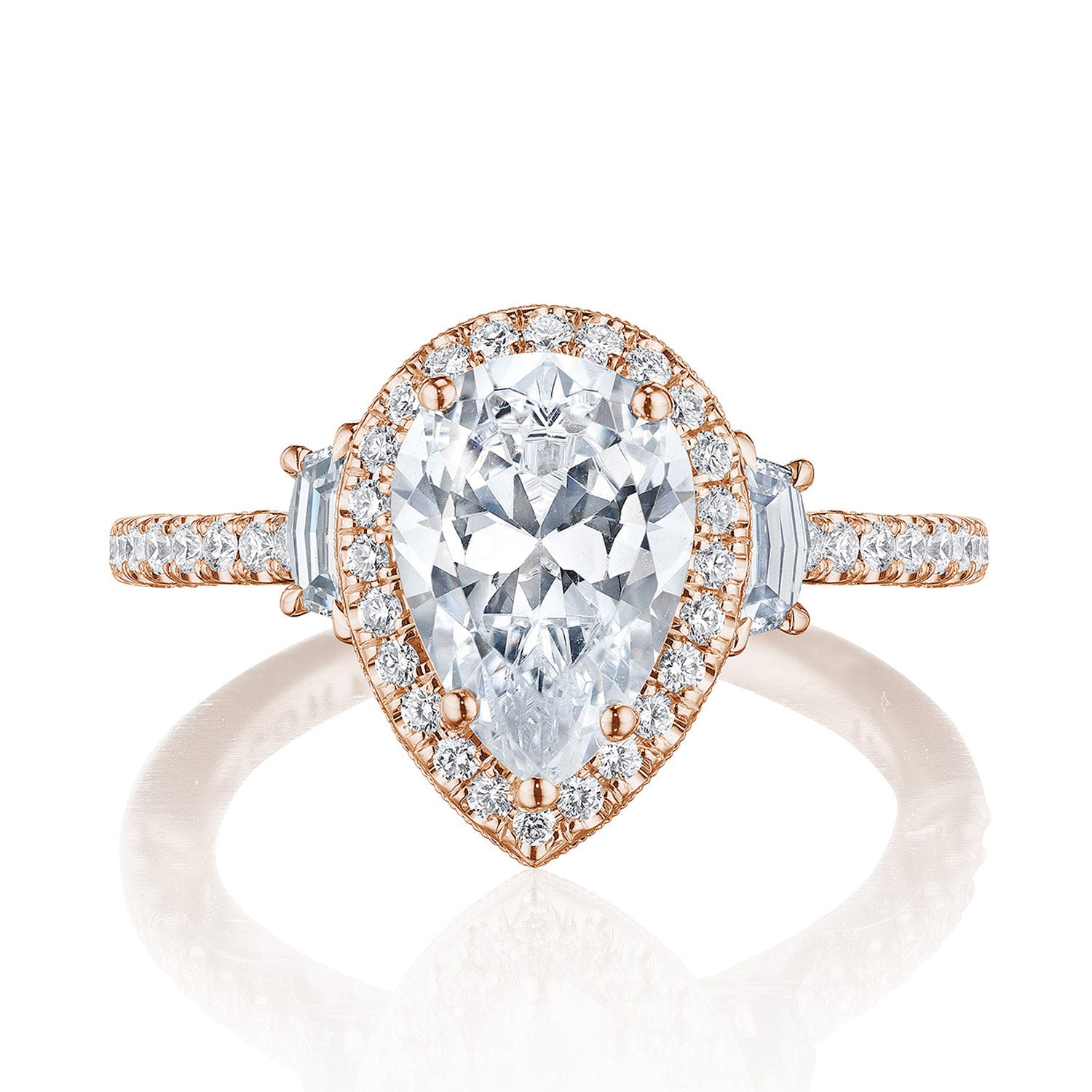 Pear 3-Stone Engagement Ring