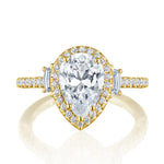 Pear 3-Stone Engagement Ring