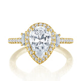Pear 3-Stone Engagement Ring