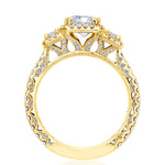 Emerald 3-Stone Engagement Ring
