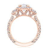 Oval 3-Stone Engagement Ring