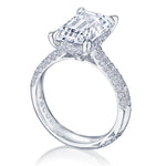 Emerald Solitaire Engagement Ring