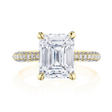 Emerald Solitaire Engagement Ring