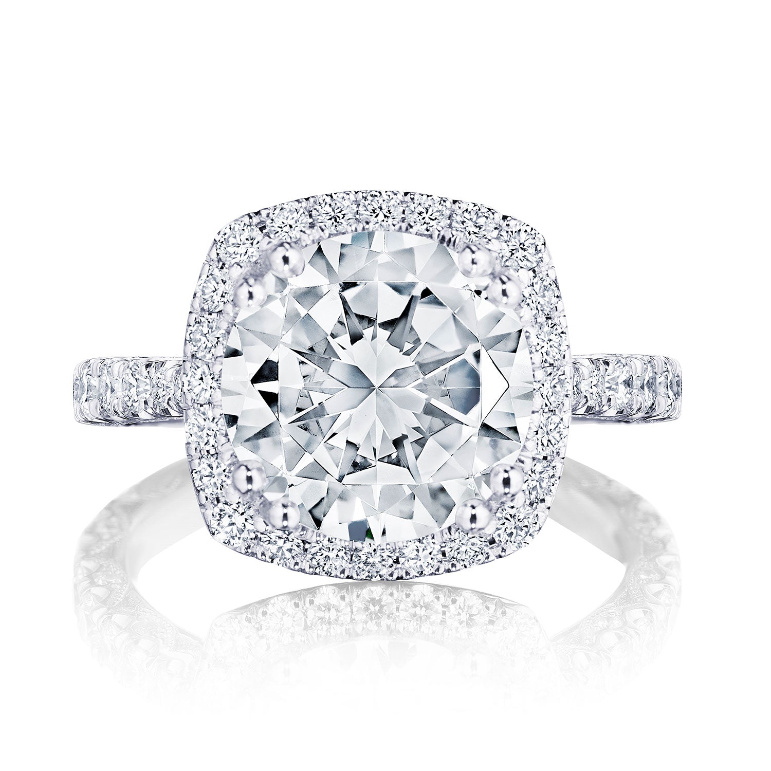 Cushion Bloom Engagement Ring