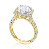 Cushion Bloom Engagement Ring