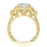 Round 3-Stone Engagement Ring