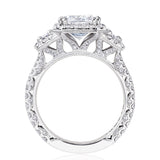Emerald 3-Stone Engagement Ring