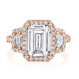 Emerald 3-Stone Engagement Ring