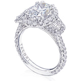 Oval 3-Stone Engagement Ring