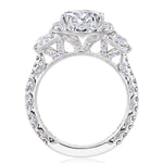Oval 3-Stone Engagement Ring