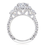 Oval 3-Stone Engagement Ring