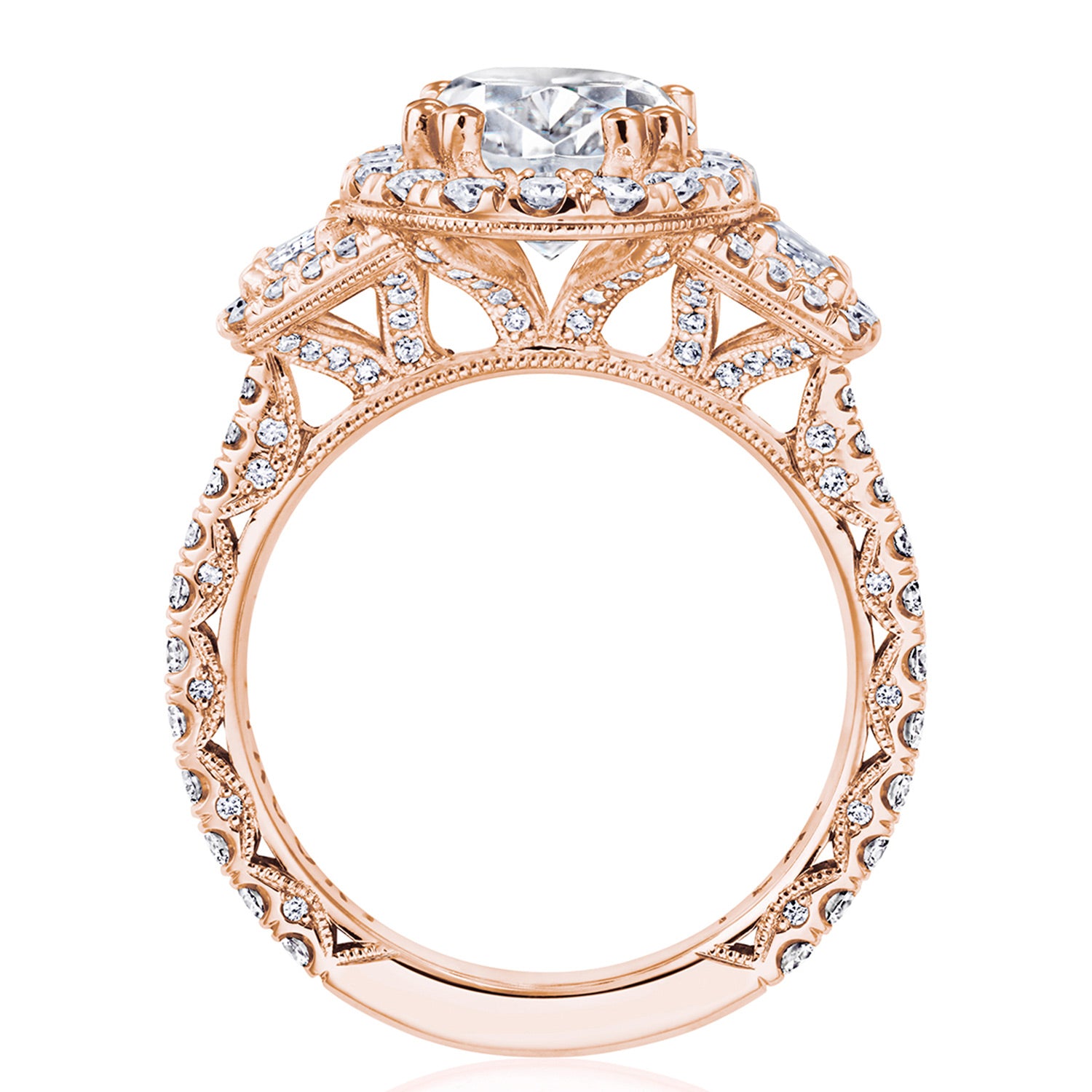 Oval 3-Stone Engagement Ring