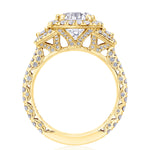 Round 3-Stone Engagement Ring
