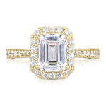 Emerald Bloom Engagement Ring