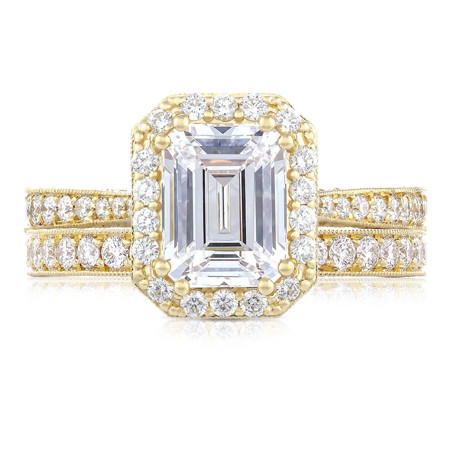 Emerald Bloom Engagement Ring