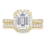 Emerald Bloom Engagement Ring