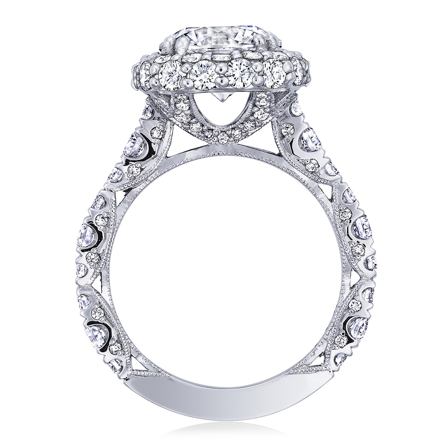 Round Bloom Engagement Ring