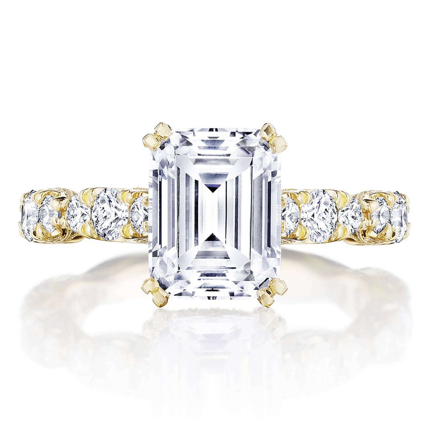 Emerald Solitaire Engagement Ring