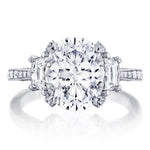 Oval 3-Stone Engagement Ring