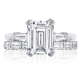 Emerald 3-Stone Engagement Ring