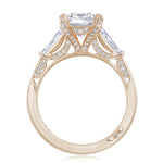 Emerald 3-Stone Engagement Ring
