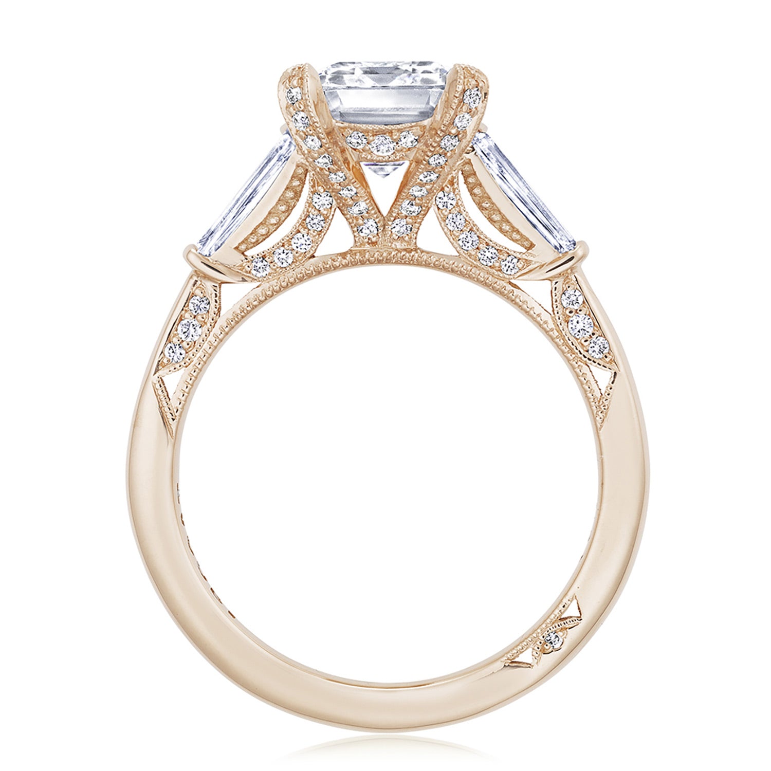 Emerald 3-Stone Engagement Ring