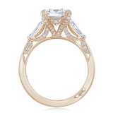 Emerald 3-Stone Engagement Ring