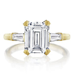 Emerald 3-Stone Engagement Ring