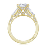 Emerald 3-Stone Engagement Ring