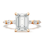 Emerald Solitaire Engagement Ring